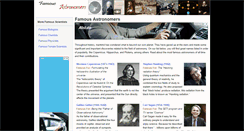 Desktop Screenshot of famousastronomers.org